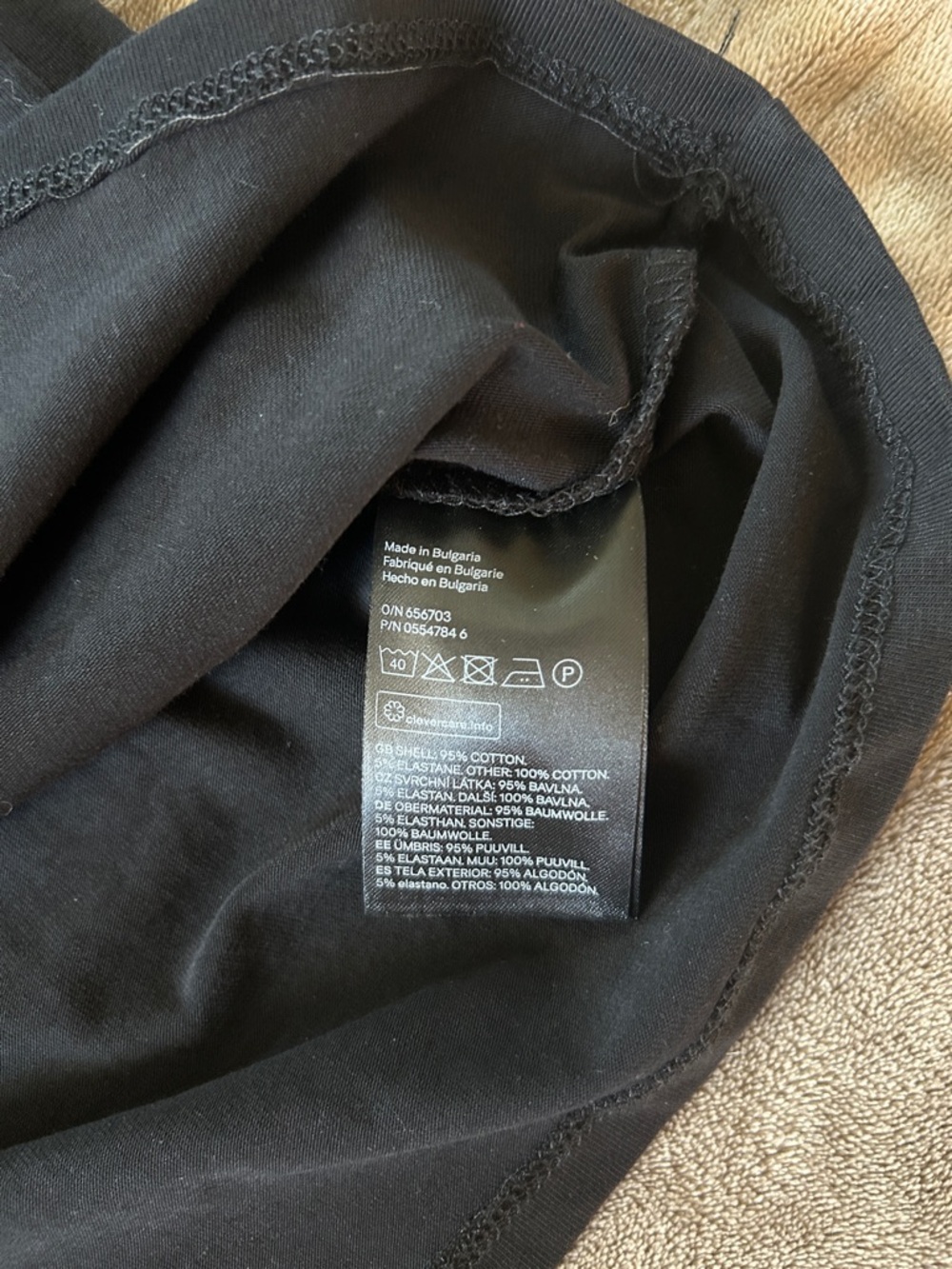 H&M Black Ruffle Crop Top - Picture 4 of 4